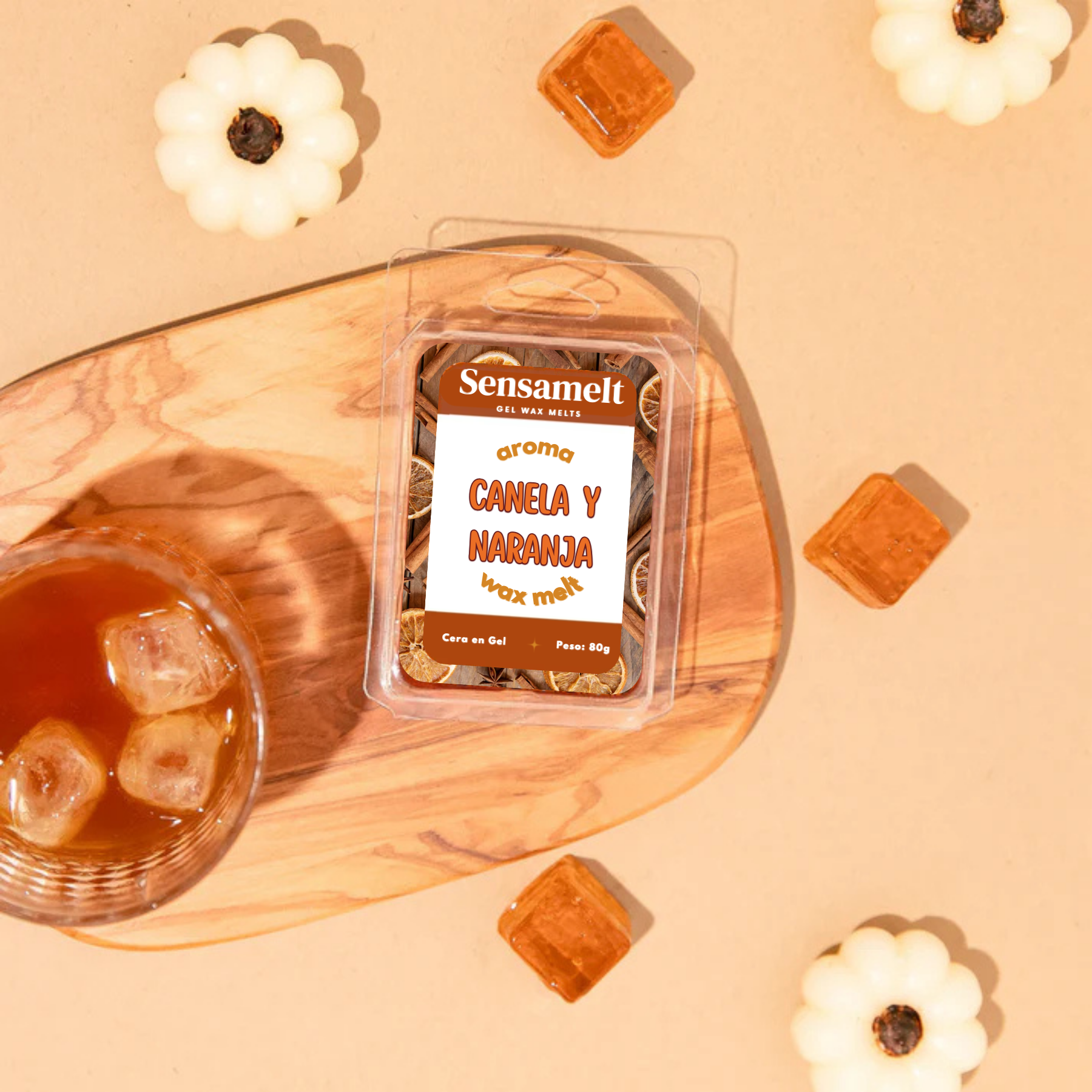 Wax Melts de gel - Canela y Naranja 🍊