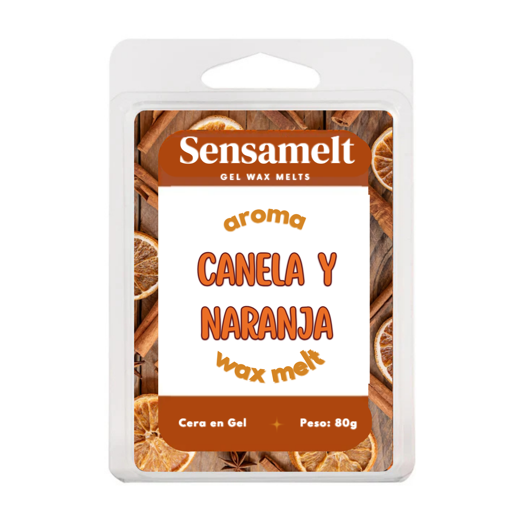 Wax Melts de gel - Canela y Naranja 🍊