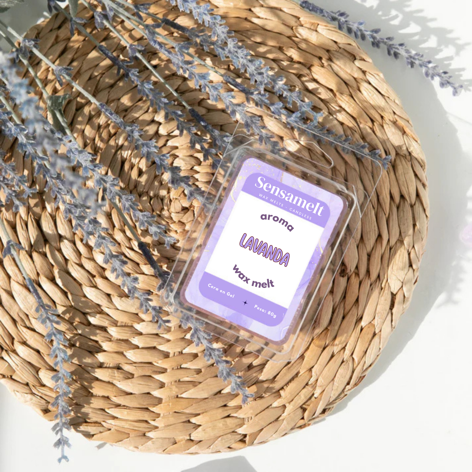 Wax Melts de gel - LAVANDA 🌿💜 (+100 horas)