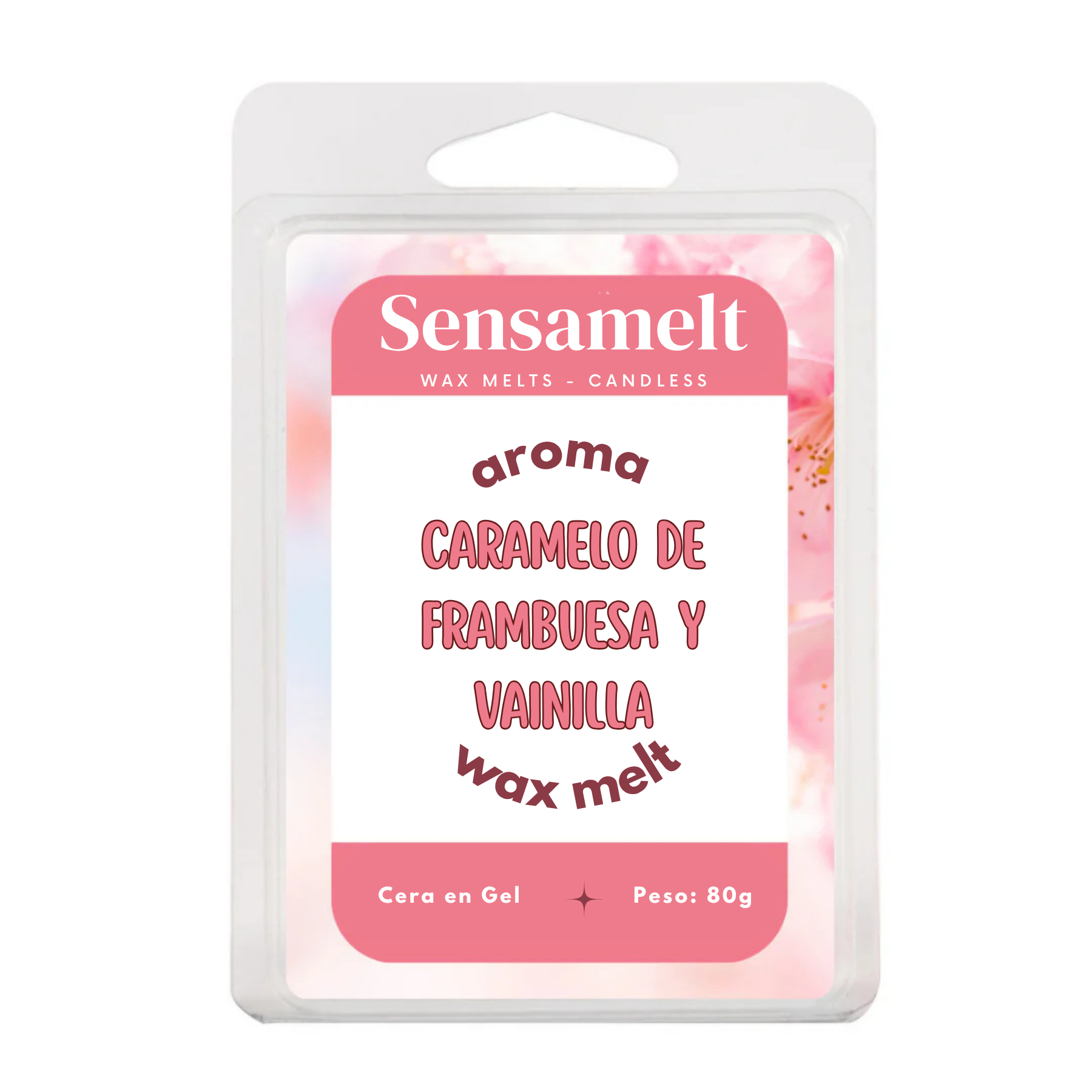CARAMELO FRAMBUESA Y VAINILLA - Gel wax melt