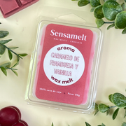 Wax Melts -Caramelo de Frambuesa & Vainilla 🍬🍓(+100 horas)