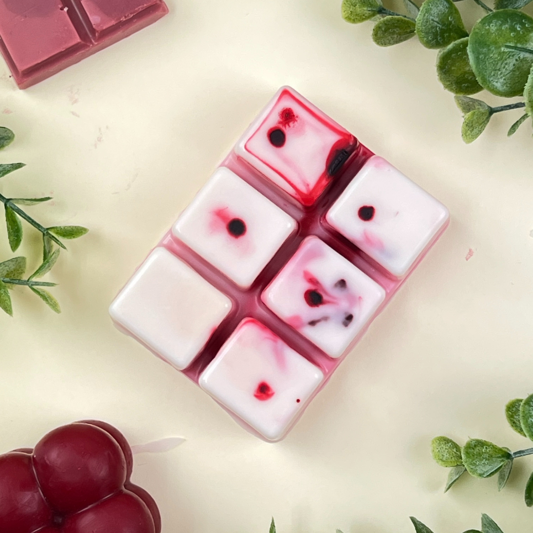 Wax Melts -Caramelo de Frambuesa & Vainilla 🍬🍓(+100 horas)
