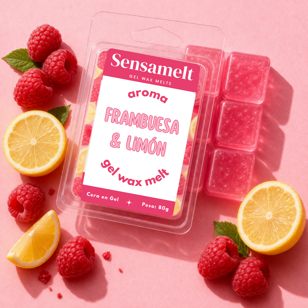 Frambuesa & Limón – Wax Melt de Gel
