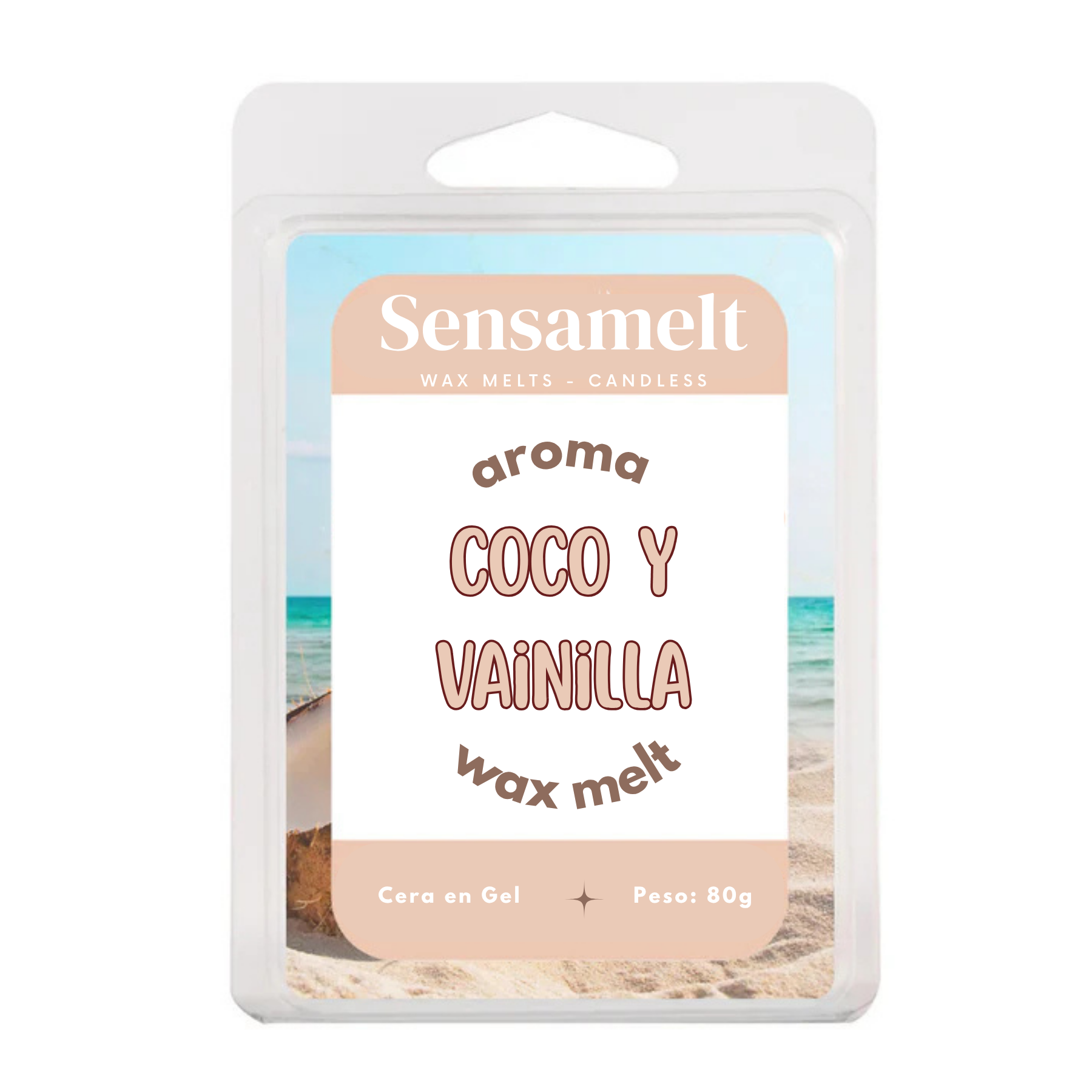 LECHE DE COCO Y VAINILLA - Gel wax melt