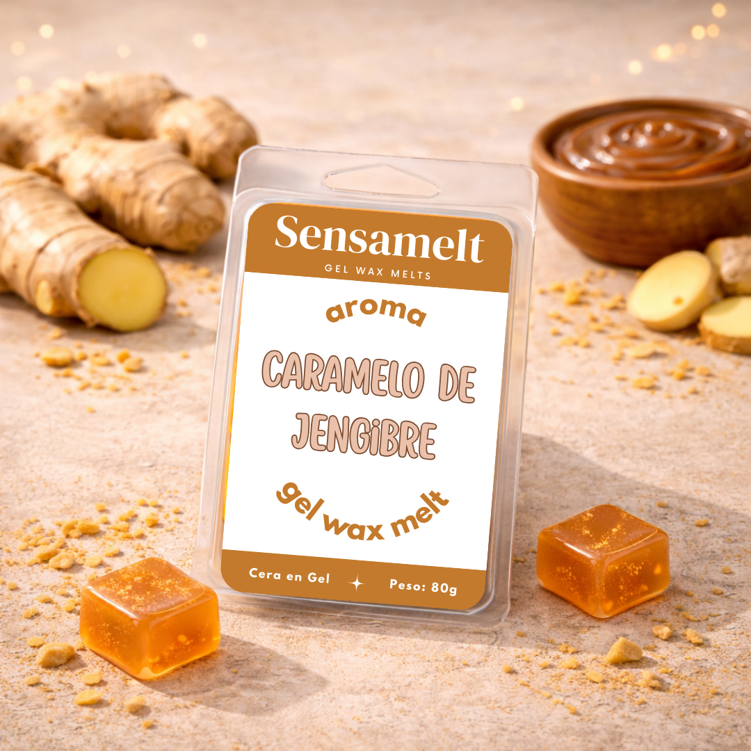 Wax Melts de gel - Caramelo de Jengibre