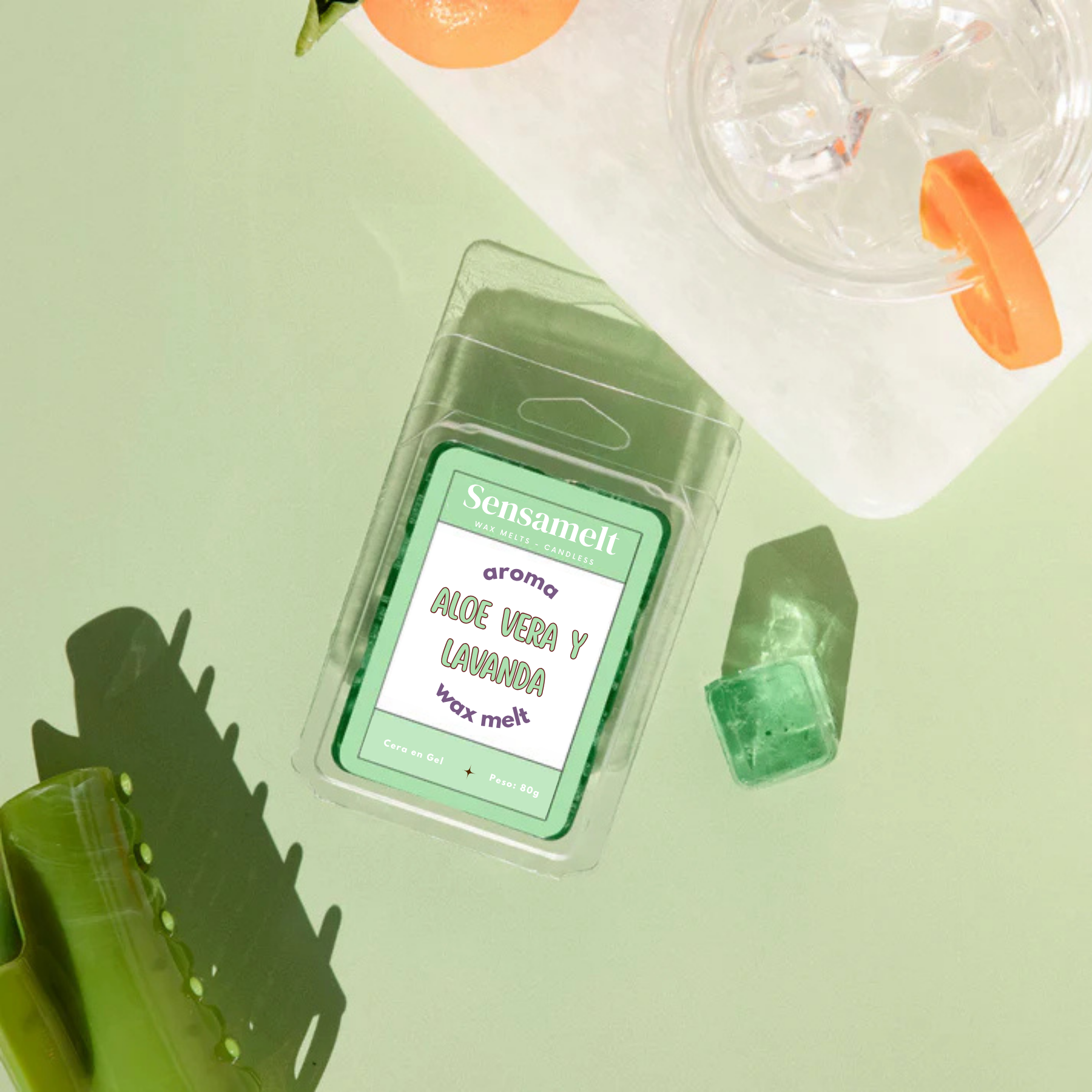 ALOE VERA Y LAVANDA - Gel wax melt