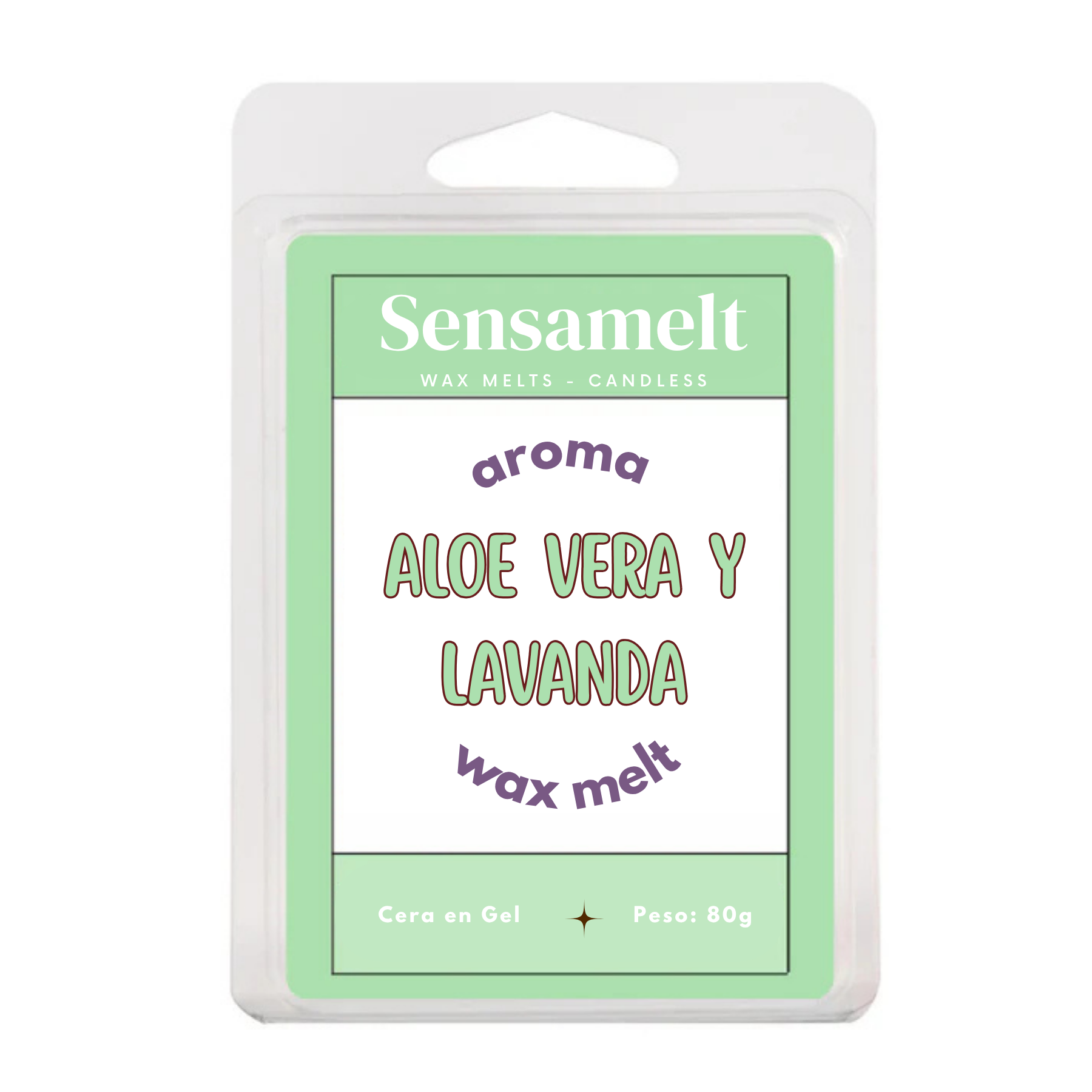 Wax Melts de gel - ALOE VERA Y LAVANDA