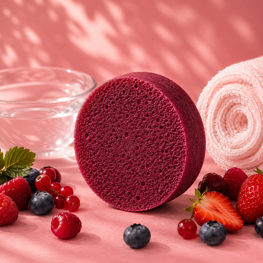 Frutos Rojos (Limpia y Enamora) — Esponja de Jabón