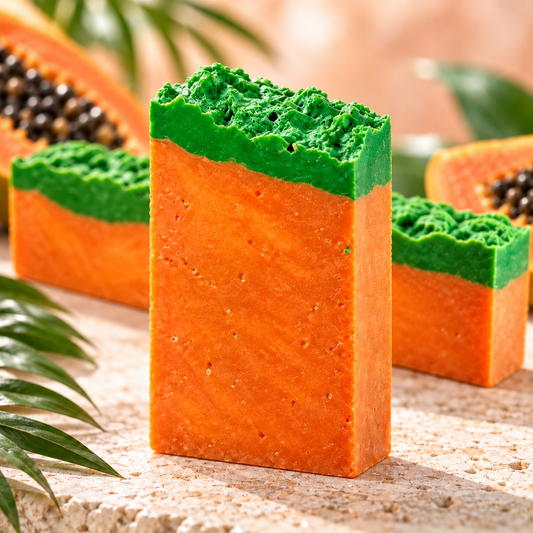Jabón artesanal de Papaya (Renueva la piel)