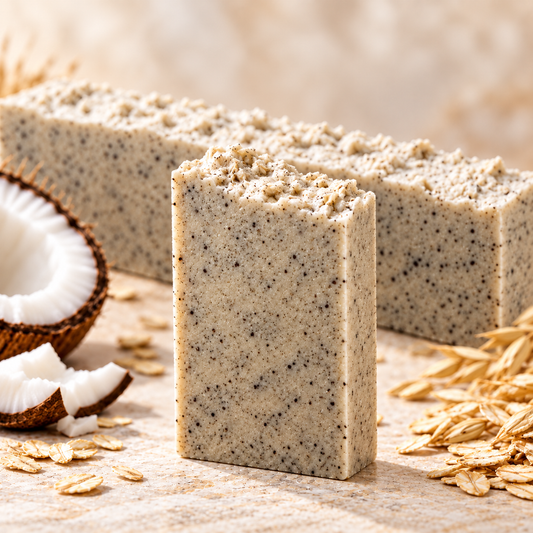Jabón artesanal de Avena y Coco (Hidrata y calma)