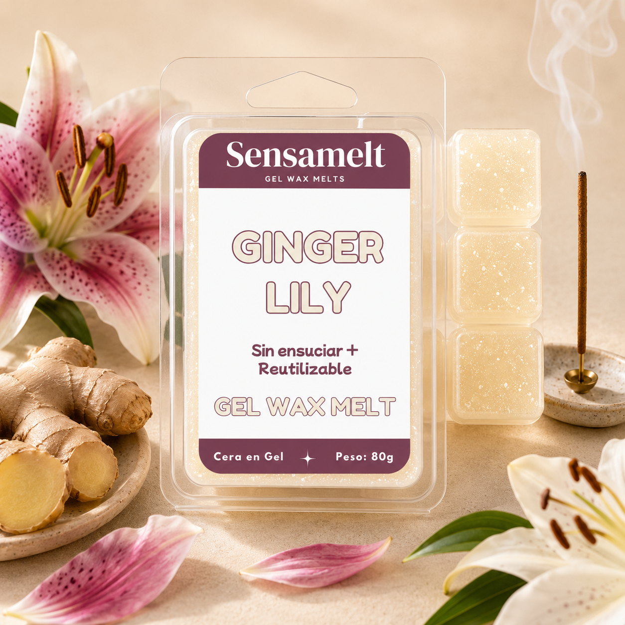 Ginger Lily – Gel wax melt