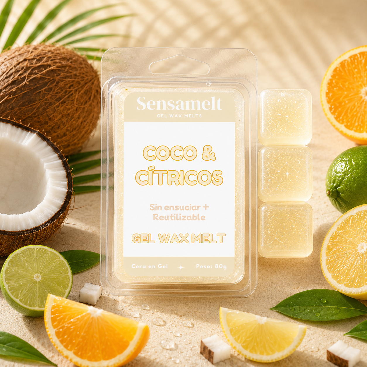 Coco y cítricos – Gel wax melt